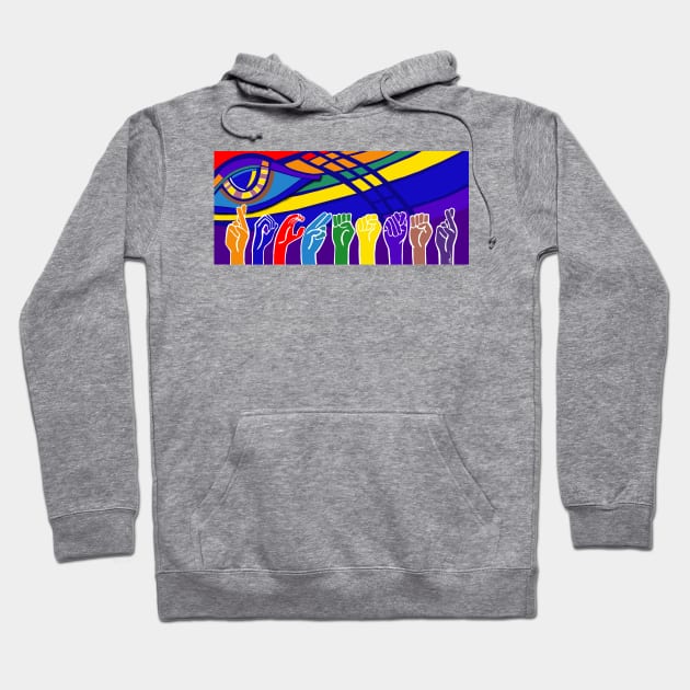 Rochester ASL Hoodie by Laurie Rose Art Studio